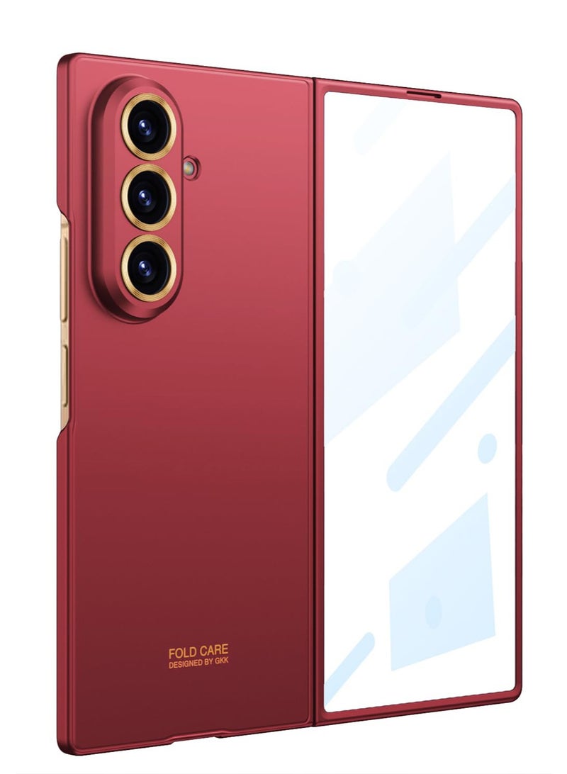 general Matte Case Compatible with Samsung Galaxy Z Fold 7 (Release 2025) with Front Glass Cover Hard PC Thin Cover with Stylish Independent Camera Protection - Image 1